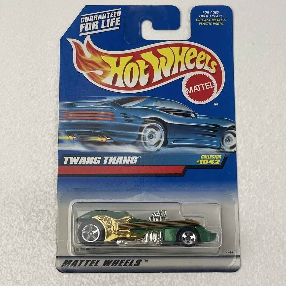 1998 Hot Wheels Twang Thang Green 1042 Green Gold Mattel Wheels